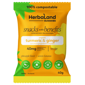 Herbaland Turmeric & Ginger - Pineapple - 12 x 40g - Budelas