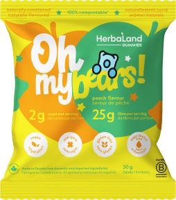 Herbaland Oh My Bears! Peach - 12 x 50g - Budelas