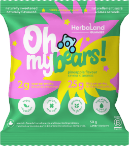 Herbaland Oh My Bears! Pineapple - 12 x 50g - Budelas