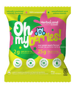 Herbaland Oh My Berries! Sour Green Apple - 12 x 50g - Budelas