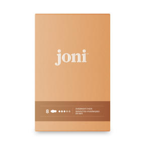 Joni Organic Overnight Pads 8 Ct. - Budelas