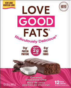 Love Good Foods Coconut Chocolate Chip - 12 x 39g - Budelas