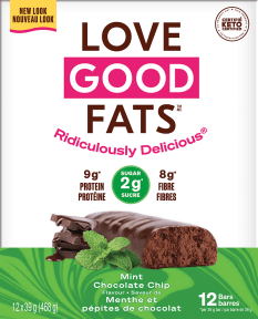 Love Good Foods Mint Chocolate Chip - 12 x 39g - Budelas