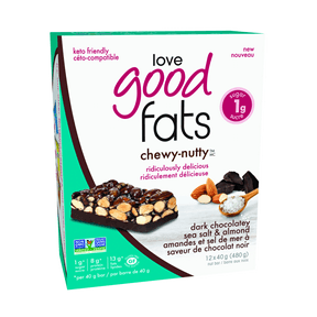Love Good Foods Dark Chocolatey Sea Salt & Almond - 12 x 40g - Budelas