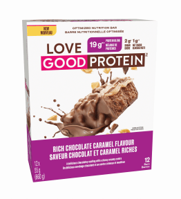 Love Good Foods Chocolate Caramel Protein Bar - 12 x 55g - Budelas