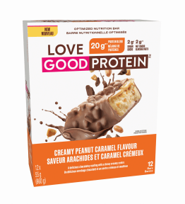 Love Good Foods Peanut Caramel Protein Bar - 12 x 55g - Budelas