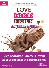 Love Good Foods Chocolate Caramel Protein Bar - 4pk - Budelas