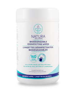 Natura Solutions - Biodegradable Disinfecting Wipes 160ct - Budelas