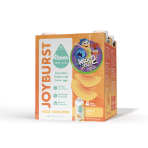 Joyburst Hydration Peach - 4pk - Budelas