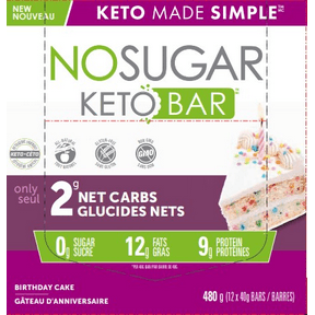 Keto Bar - Birthday Cake - 12pk - Budelas