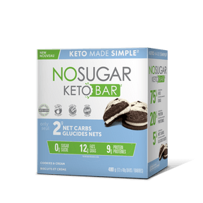 Keto Bar - Cookies & Cream - 12pk - Budelas