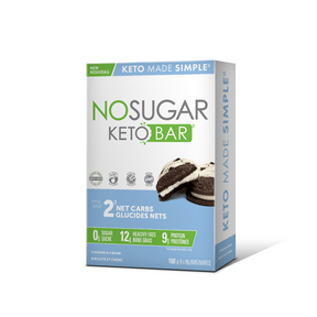 Keto Bar Cookies & Cream - 4pk - Budelas