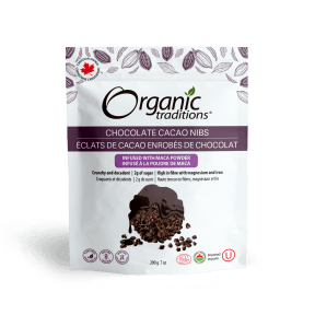 Organic Traditions Chocolate Cacao Nibs Maca 200g - Budelas