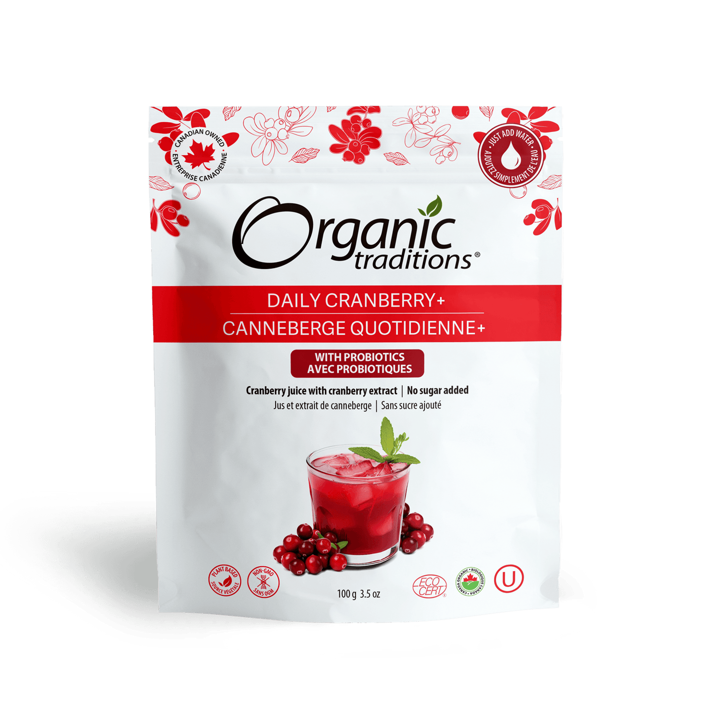 Organic Traditions Daily Cranberry + 100g - Budelas