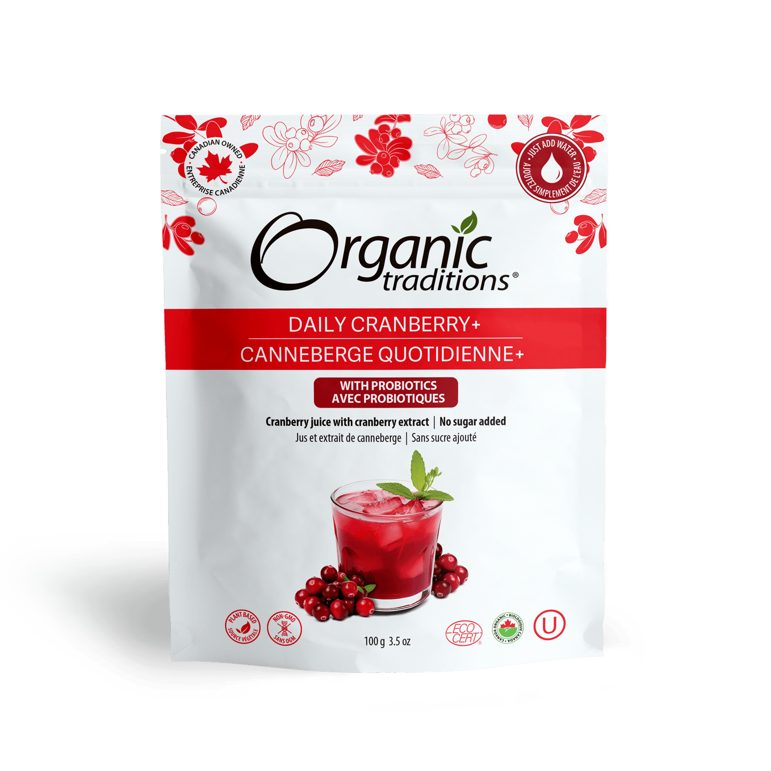 Organic Traditions Daily Cranberry + 100g - Budelas