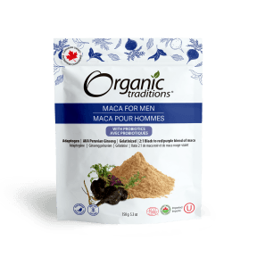 Organic Traditions Maca for Men with Probiotics 150g - Budelas