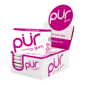 PUR Gum Pomegranate Mint Gum - 12x9pc - Budelas