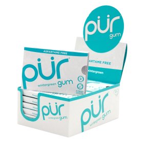 PUR Gum Wintergreen Gum - 12x9pc - Budelas