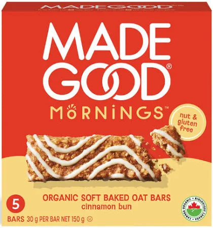 Made Good – Cinnamon Bun Soft Baked Oat Bars / 5 x 30 g