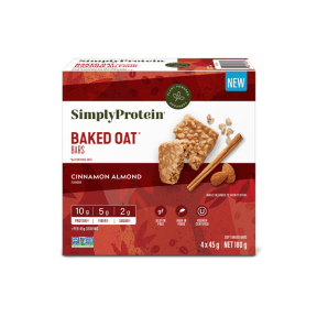 SimplyProtein Baked GF Oat Bar Cinnamon Almond 180g - Budelas