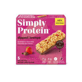 SimplyProtein Strawberry Chocolate Bar - Dipped 5pk - Budelas