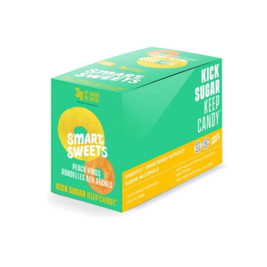 SmartSweets Peach Rings - 12 x 50g - Budelas