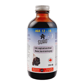 SURO Elderberry Syrup Nighttime 12-18 236ml - Budelas