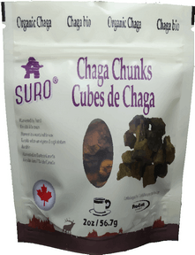 SURO Organic Canadian Chaga Chunks 56.7g - Budelas