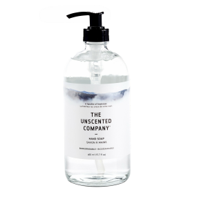 Unscented Hand Soap - Glass Bottle - Budelas