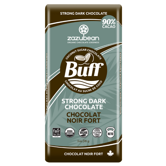 Zazubean Buff Dark Chocolate Bar - 85g - Budelas